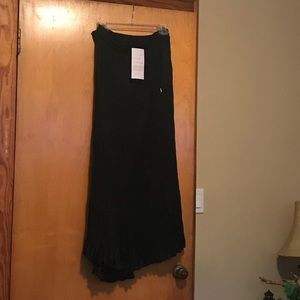 Black long maxi one size skirt